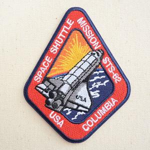 ワッペン アイロン おしゃれ 刺繍 ロゴワッペン NASA ナサ(STS-062) 名前 作り方 NFC-001-062