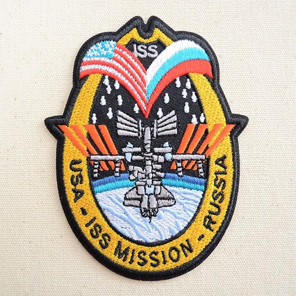 ワッペン アイロン おしゃれ 刺繍 ロゴワッペン NASA ナサ(ISS) 名前 作り方 NFC-0...