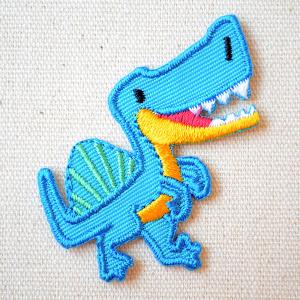 ワッペン アイロン おしゃれ 刺繍 ワッペン へなちょこZOO(恐竜/スピノサウルス) 名前 作り方 ORG350-23079