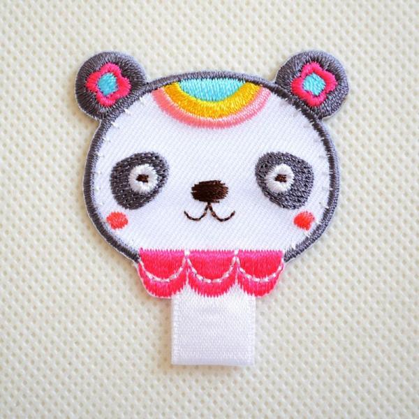 ワッペン アイロン おしゃれ 刺繍 名札つけアップリケ ワッペン パンダ 名前 作り方 ORG401...