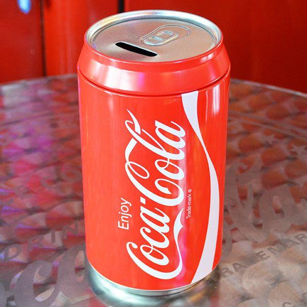 ワッペン アイロン おしゃれ 刺繍 コカコーラ Coca-Cola 貯金箱/缶スタイルコインバンク ...