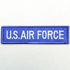 ミリタリーワッペン U.S.Air Force エアフォース Tab アメリカ空軍 ブルー 名前 作り方 PM0098