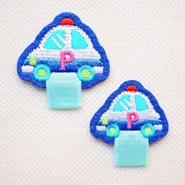 ワッペン アイロン おしゃれ 刺繍 名札つけアップリケ/ワッペン パトカー 名前 作り方 RG400...
