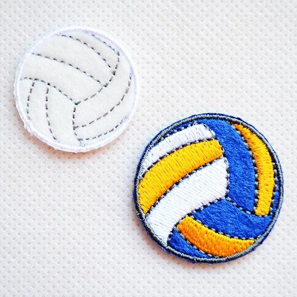 ワッペン アイロン おしゃれ 刺繍 ワッペン バレーボール(2枚組) 名前 作り方 ワッペン RG4...