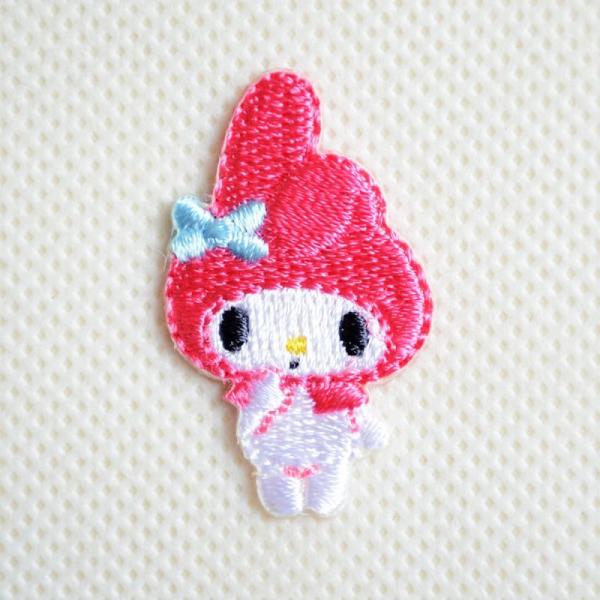 ワッペン アイロン おしゃれ 刺繍 ワッペン マイメロディ サンリオ ミニ 名前 作り方 S01Y2...