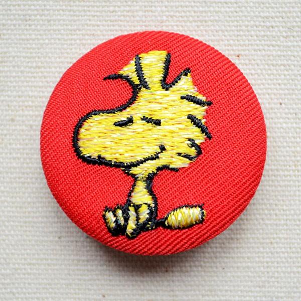 スヌーピー ワッペン 刺繍 アイロン 刺繍ブローチ (ウッドストック) PEANUTS/ピーナッツ ...