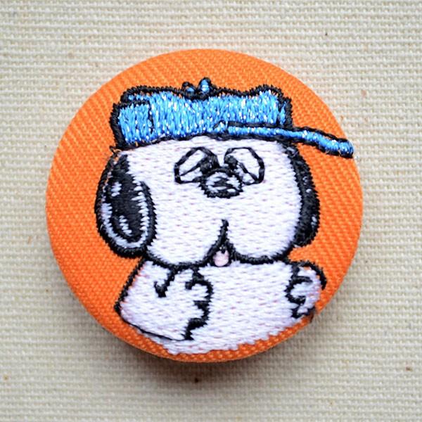 スヌーピー ワッペン 刺繍 アイロン 刺繍ブローチ (オラフ) PEANUTS/ピーナッツ 名前 作...