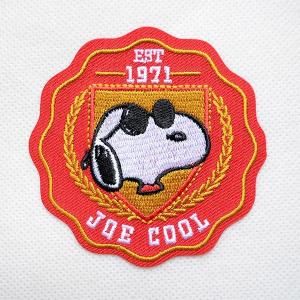 ワッペン スヌーピー ジョークール 50周年 フェイス 名前