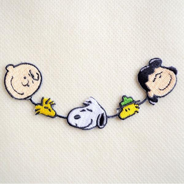 ワッペン スヌーピー アイロン おしゃれ 刺繍 ライン フレンズ チャーリー ブラウン ルーシー ウ...