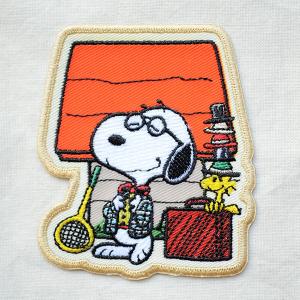 ワッペン アイロン おしゃれ 刺 繍 スヌーピー SNOOPY オールドファッション グッズ バッグ S02Y9009｜wappenstore