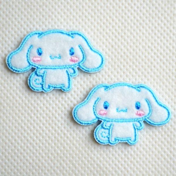 ワッペン アイロン おしゃれ 刺繍 ワッペン シナモロール サンリオ 2枚組 名前 作り方 SCW4...