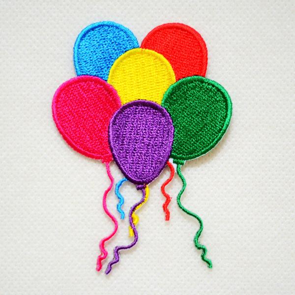 ワッペン 風船　バルーン アイロン 刺繍 名前 作り方 SIRI-014