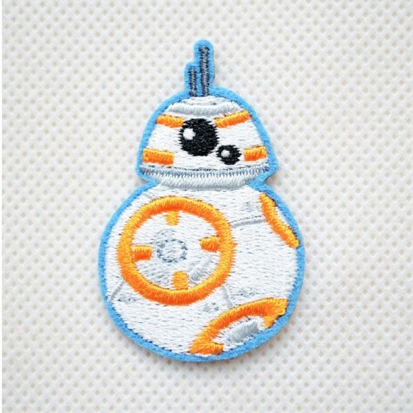 ワッペン アイロン おしゃれ 刺繍 ワッペン スターウォーズ Star Wars BB-8 名前 作...