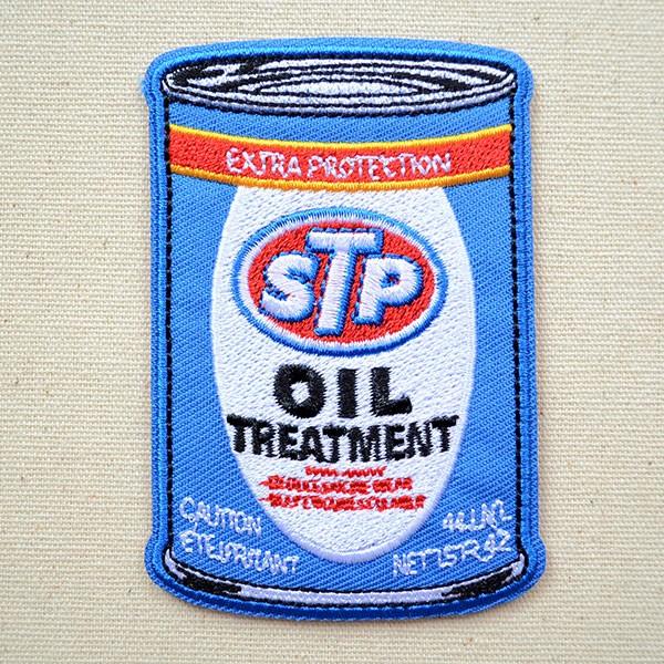 STP ワッペン アイロン おしゃれ 刺繍   オイル缶 名前 作り方 STP W-002 ハンドメ...