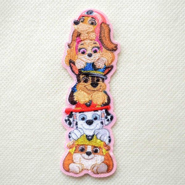 ワッペン パウパトロール アイロン なかま ピンク 名前 作り方 T01Y3253