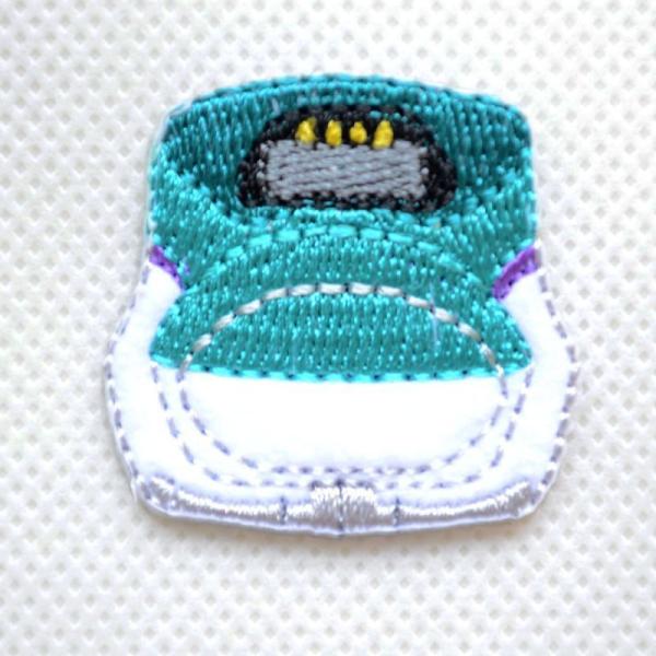 ワッペン アイロン おしゃれ 刺繍 鉄道/電車 トレインミニワッペン H5北海道新幹線 名前 作り方...