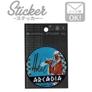 ステッカー シール 車 おしゃれ アウトドア ヴィンテージホテルズ VHS007 ブルー VINTAGE HOTELS STICKER07｜wappenstore