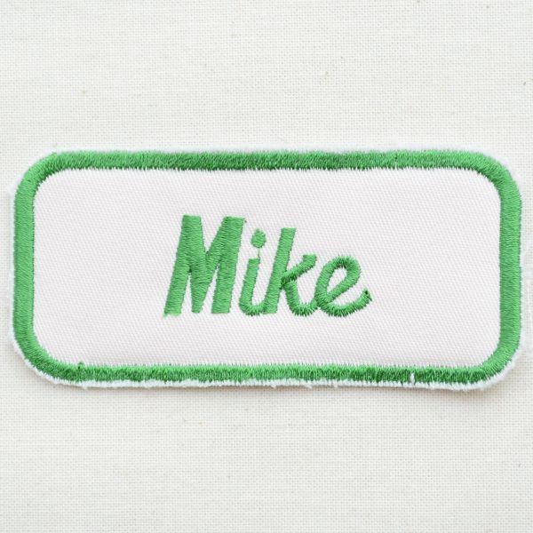 ワッペン アイロン おしゃれ 刺繍 ヴィンテージレプリカワッペン Mike マイク(糊なし) ハンド...