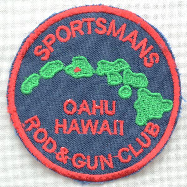 ワッペン アイロン おしゃれ 刺繍 ヴィンテージレプリカワッペン オアフハワイ ロッド&amp;ガンクラブ(...