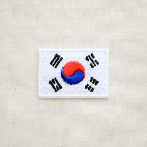 ミニワッペン 韓国国旗 太極旗(SSサイズ) 名前 作り方 WN0007KR-SS｜wappenstore