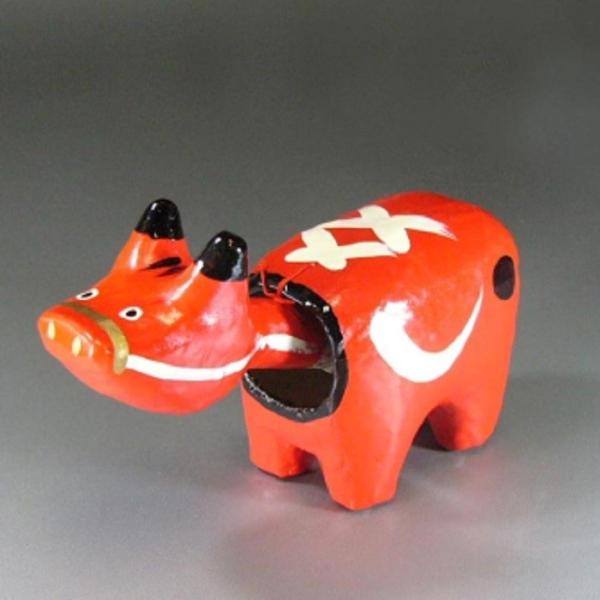赤べこ（7寸）日本のお土産会津張子赤べこ　約　23.0×13.0×10.0