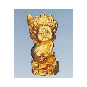 仏像｜ 不動明王座像 ｜仏師彫刻家 長田晴鳳作｜青銅（ブロンズ）製 桐