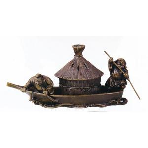 香炉 香立て｜ 整眠香炉 ｜剛信作 銅製 桐箱入 【高岡銅器 置物