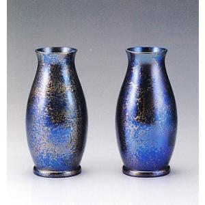 花器 薄端｜ 尺1富士山水 ｜剛信作 銅製 紙箱入り【高岡銅器】d94-03