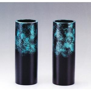 花器 薄端｜ 尺1富士山水 ｜剛信作 銅製 紙箱入り【高岡銅器】d94-03