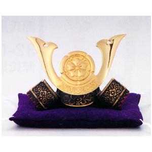 織田信長｜戦国武将シリーズ 新名将兜 合金製 布団付【高岡銅器 置物】