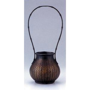 花器 薄端｜ 尺1富士山水 ｜剛信作 銅製 紙箱入り【高岡銅器】d94-03