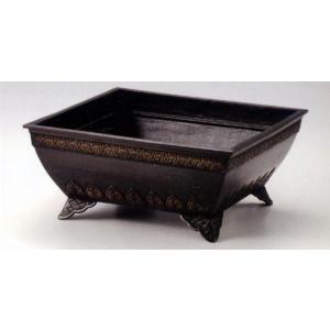 花器 薄端｜ 尺1富士山水 ｜剛信作 銅製 紙箱入り【高岡銅器