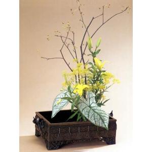 花器 薄端｜ 尺1富士山水 ｜剛信作 銅製 紙箱入り【高岡銅器】d94-03