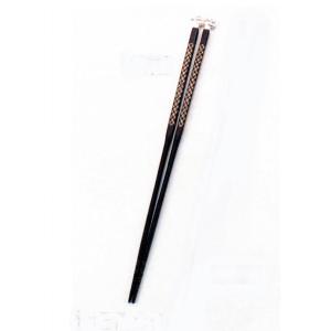 茶器｜茶道具｜ 菊頭四方透し火箸 ｜木村清五郎作 銅製 桐箱入り【高岡