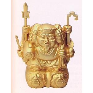 仏像 七福神｜ 鹿寿老人 ｜蝋型青銅（ブロンズ）製 桐箱入り【高岡銅器