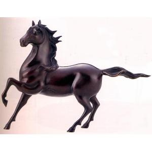 馬の置物 勇馬 10号 高岡銅器の置物／送料無料 : 檜屋美術館