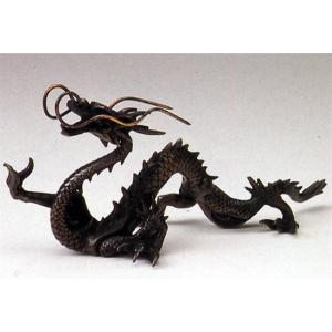 龍の置物 ｜瑞龍(小) 金メッキ｜銅製 化粧箱入り【高岡銅器
