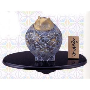 香炉 香立て｜ 新三茄子（なす） ｜ 銅製 桐箱入【高岡銅器 置物