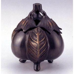 香炉 香立て｜ 新特大花鳥 ｜瑞峰作 銅製 化粧箱入【高岡銅器 置物