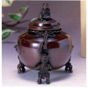 香炉 香立て｜ 新特大花鳥 ｜瑞峰作 銅製 化粧箱入【高岡銅器 置物