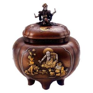 香炉 香立て｜ 雉香炉 ｜三枝惣太郎作 鉄製 小判台付 化粧箱入【高岡