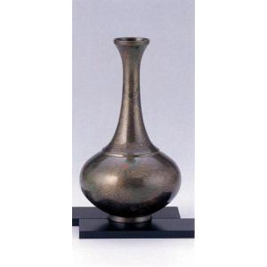 花器 薄端｜ 尺1富士山水 ｜剛信作 銅製 紙箱入り【高岡銅器】d94-03