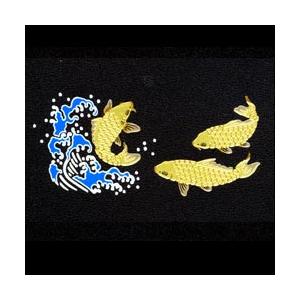 メール便発送可｜金沢□金蒔絵シール□鯉（B) : 和楽雑貨 - 通販