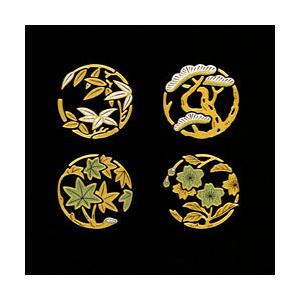 メール便発送可|金沢□金蒔絵シール□一寸花丸(A) : 和楽雑貨 メール便発送可|金沢□金蒔絵シール□一寸花丸(A) : 和楽雑貨