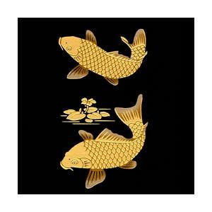 メール便発送可｜金沢□金蒔絵シール□鯉（B) : 和楽雑貨 - 通販