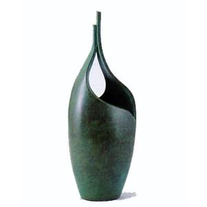 花器 薄端｜ 尺1富士山水 ｜剛信作 銅製 紙箱入り【高岡銅器】d94-03