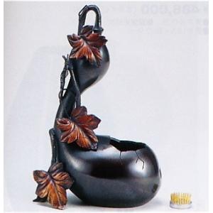花器 薄端｜ 尺1富士山水 ｜剛信作 銅製 紙箱入り【高岡銅器】d94-03