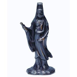 仏像 七福神｜ 鹿寿老人 ｜蝋型青銅（ブロンズ）製 桐箱入り【高岡銅器