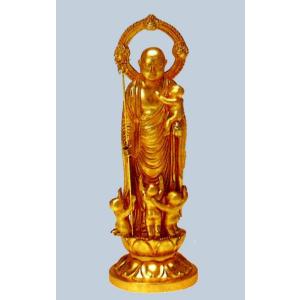 仏像 七福神｜ 鹿寿老人 ｜蝋型青銅（ブロンズ）製 桐箱入り【高岡銅器