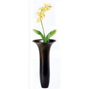 花器 薄端｜ 尺1富士山水 ｜剛信作 銅製 紙箱入り【高岡銅器】d94-03